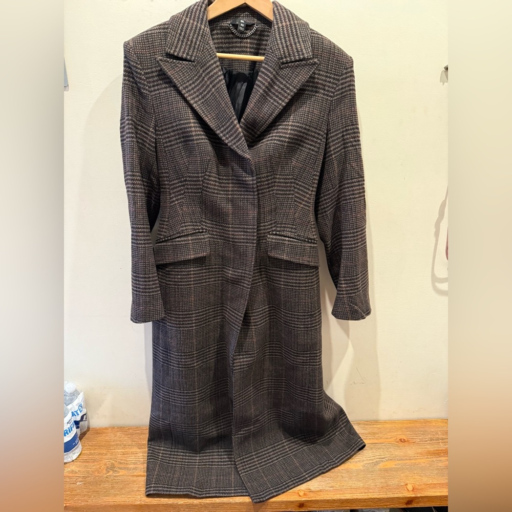 Banana Republic Brown Plaid Women's Coat
